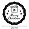 WOODIES Holiday Stamp, Merry Christmas Impression, 1-3/16&#x22; diameter Impression, Stamp Pad Sold Separately